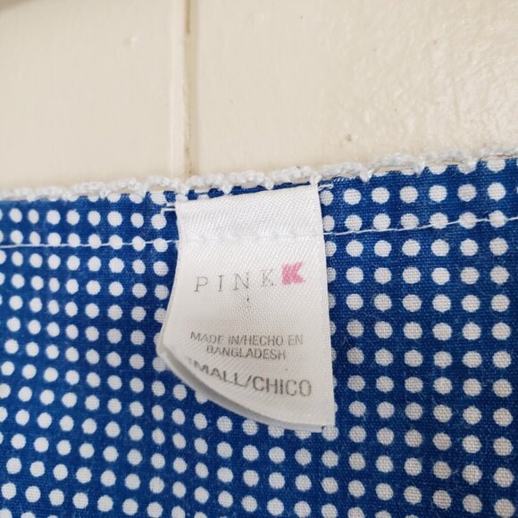 Pink K Kmart Women S House Dress Nightgown Blue Pearl Snap Front Grannycore FLAW - Picture 5 of 6